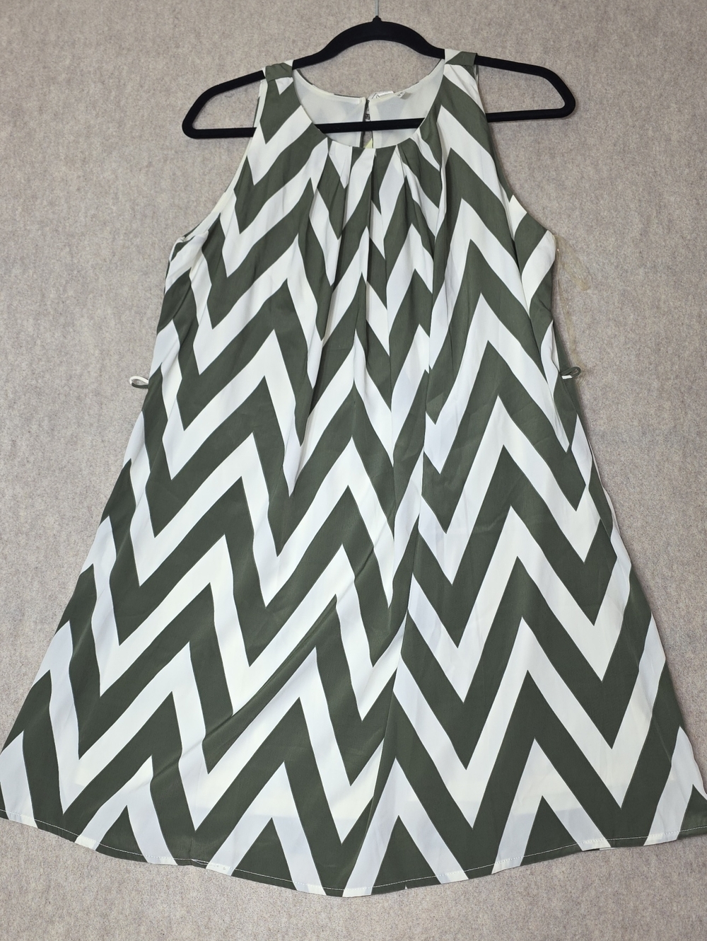 ​Pink Owl Chevron Tank Dress.